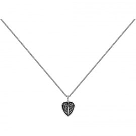Collier mono-motif zenon en acier