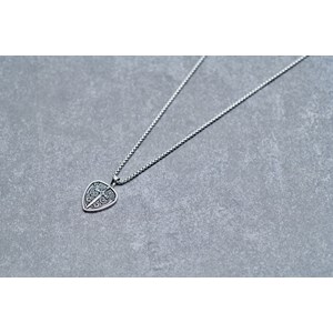 Collier mono-motif zenon en acier