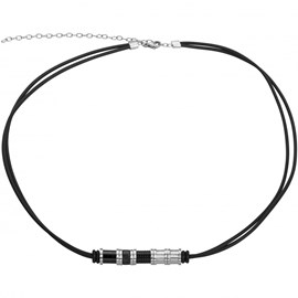 Collier multi-motifs max en acier 316l