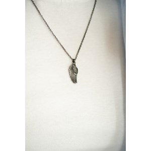 Collier mono-motif gabriel en acier 316l