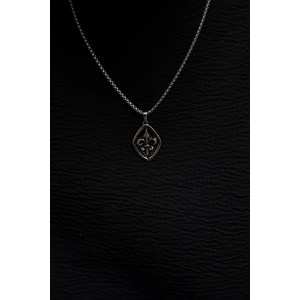 Coll. Mono-motif fleur de lys en acier 316l