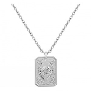 Collier zodiaque vierge argent en acier 316l