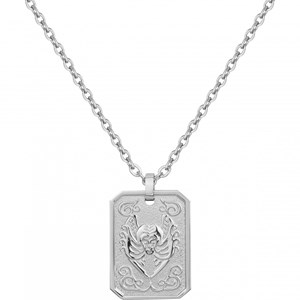 Collier zodiaque vierge argent en acier 316l