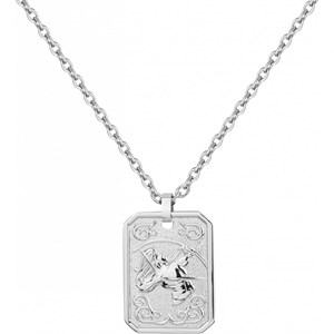 Collier zodiaque sagittaire argent en acier 316l