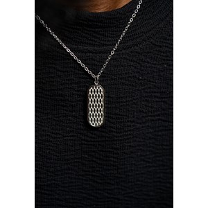 Collier bruno en acier 316l