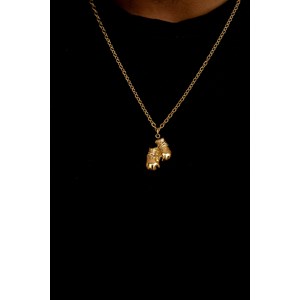 Coll. Mono-motif boxe doré en acier 316l