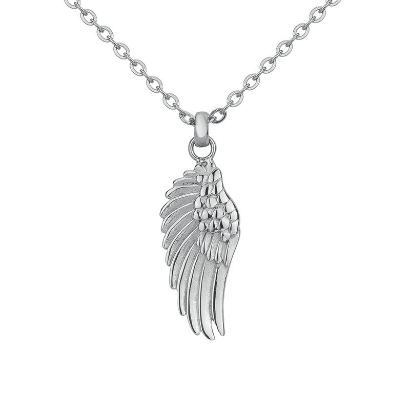 Phébus Bijoux - Collier aile argent en acier 316l