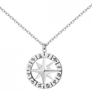 Collier zodiaque argent en acier