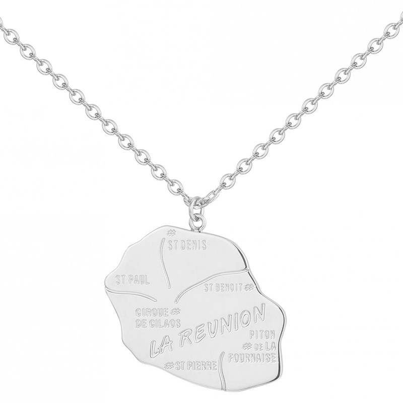 Phébus Bijoux - Collier la réunion argent en acier