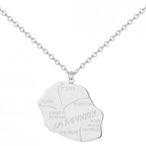 Collier la réunion argent en acier