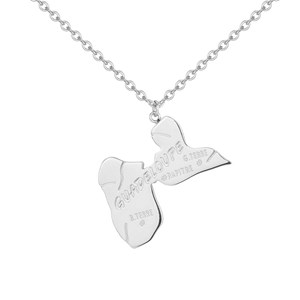 Collier guadeloupe argent en acier