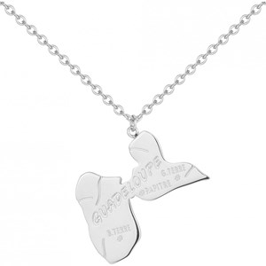 Collier guadeloupe argent en acier