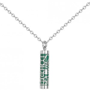 Collier tiki vert en acier