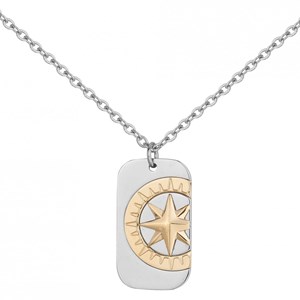 Collier médaille zodiaque en acier