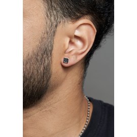 Boucles d'oreilles clous cédric en acier 316l