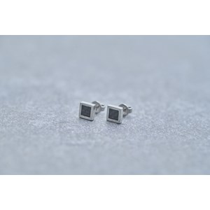 Boucles d'oreilles clous cédric en acier 316l