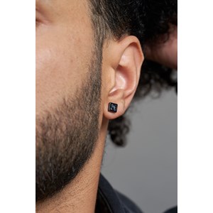 Boucles d'oreilles clous cédric en acier 316l