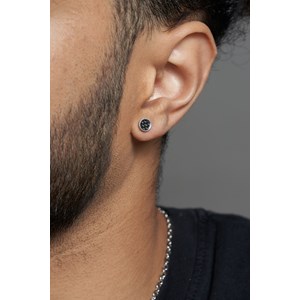 Boucles d'oreilles clous séverin en acier 316l