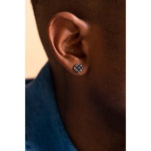 Boucles d'oreilles puces rohan en acier 316l