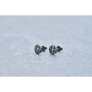Boucles d'oreilles puces rohan en acier 316l