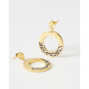 Boucles d'oreilles pendantes amarita white léo