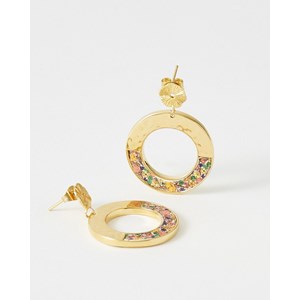 Boucles d'oreilles pendantes amarita flowerprint