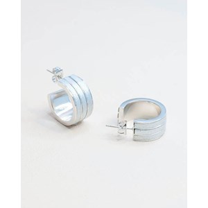 Boucles d'oreilles avery argent blanc fa