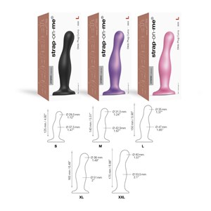 Dildo plug curvy - violet - taille s