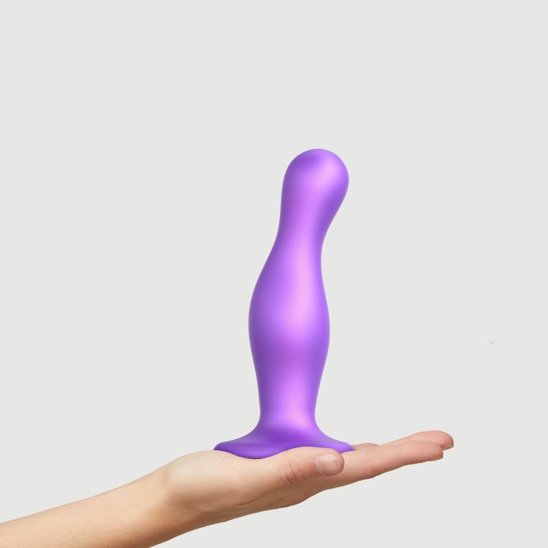 Dildo plug curvy - voilet - taille l