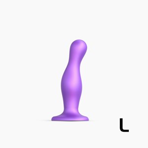 Dildo plug curvy - voilet - taille l