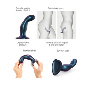 Dildo plug - blue - taille m