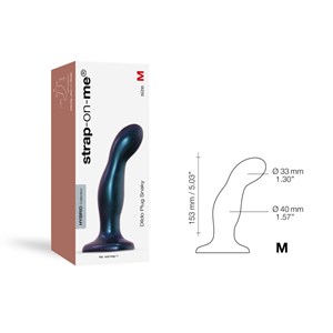 Dildo plug - blue - taille m