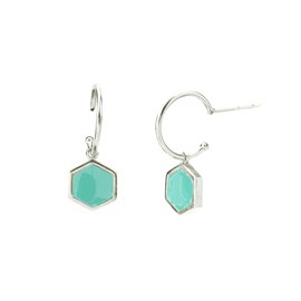 Boucles d'oreilles chiara velours jade fa