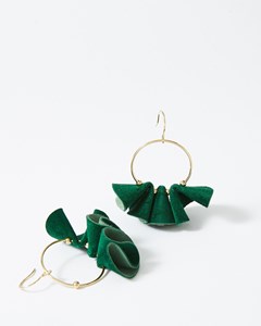 Boucles d'oreilles pendantes chloé green freak
