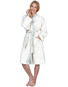Peignoir jacquard blanc casse 2 - s