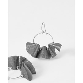 Boucles d'oreilles pendantes chloe acier