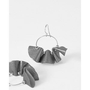 Boucles d'oreilles pendantes chloe acier