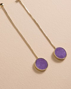Boucles d'oreilles elly violet peri