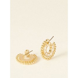 Boucles d'oreilles eudes sable léo