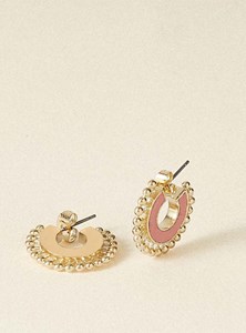 Boucles d'oreilles eudes rose thé