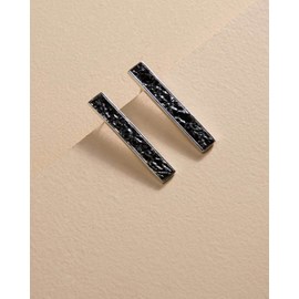 Boucles d'oreilles lou gala noir