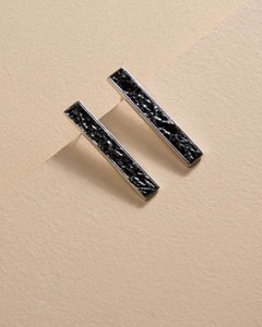 Boucles d'oreilles lou gala noir