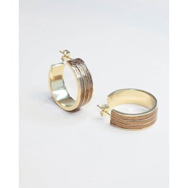 Boucles d'oreilles melody metallic brown