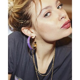 Boucles d'oreilles tamara violine