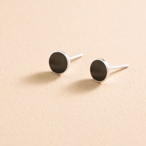 Boucles d'oreilles tory pierre black agathe