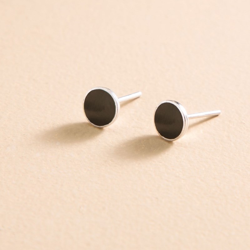 Boucles d'oreilles tory pierre black agathe