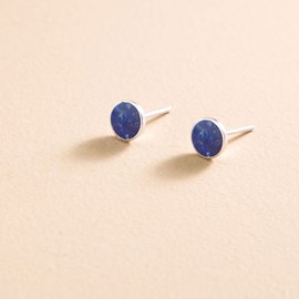 Boucles d'oreilles tory pierre lapis fa