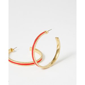 Boucles d'oreilles créoles wednesday orange blood