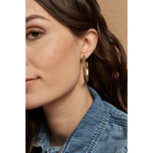 Boucles d'oreilles créoles wednesday camel léo