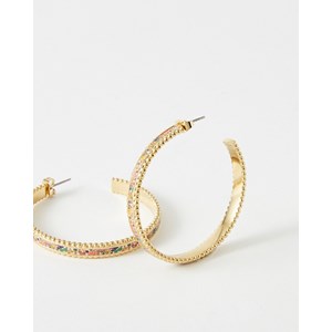 Boucles d'oreilles créoles wednesday flowerprint